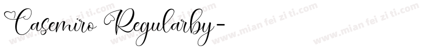 Casemiro Regularby字体转换